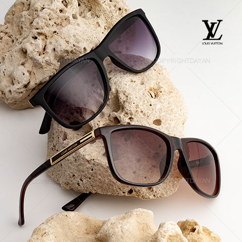 عینک آفتابی مردانه Louis Vuitton مدل G9413 مشکی و قهوه ای