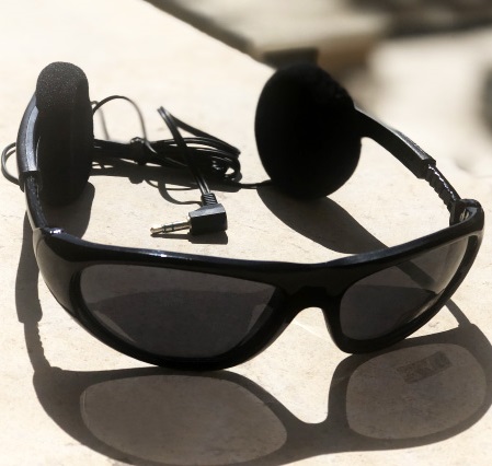 عینک آفتابی و هدست مدل Sunglasses SunHead Headset