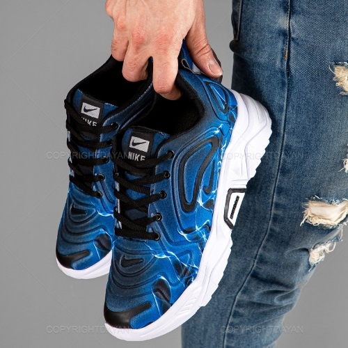 کفش مردانه Nike مدل 12842 - کتانی مردانه نایکی رنگ آبی