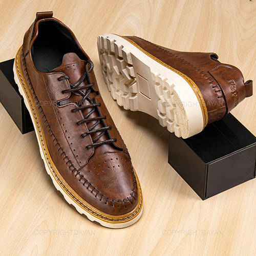 کفش مردانه Araz مدل 15264 - کفش آراز با رویه چرم مصنوعی