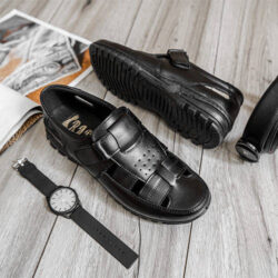 كفش تابستانه مردانه Boros - صندل جلوبسته مشکی